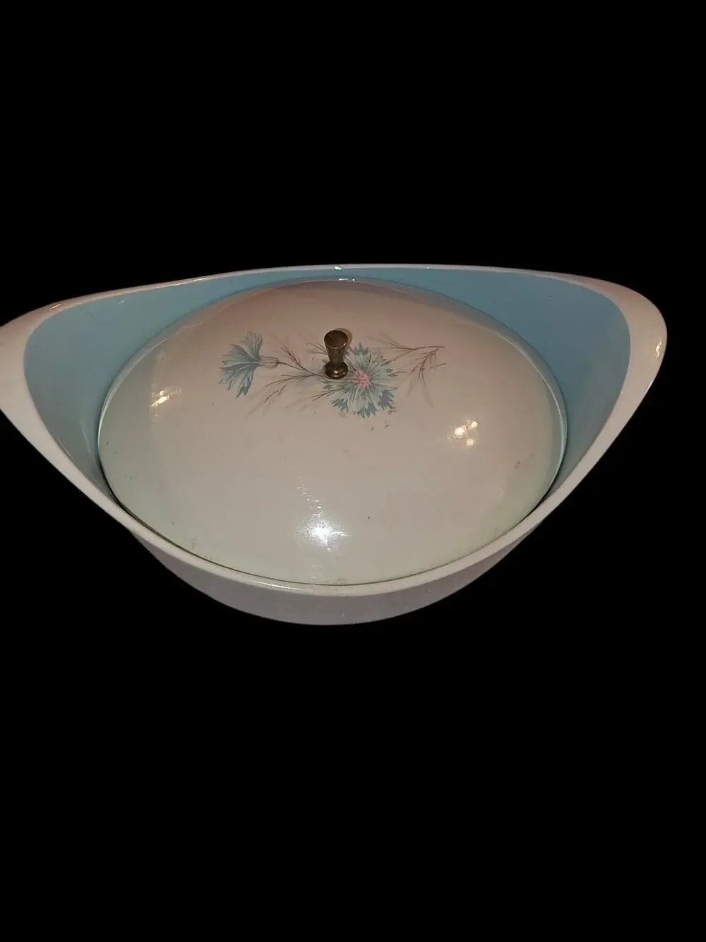 Taylor Smith Ever Yours Boutonniere Casserole Dish Lid MCM 10.5
